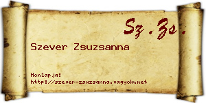 Szever Zsuzsanna névjegykártya
